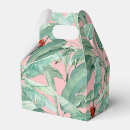 Rosa Modern Watercolor Tropical Banana Handflatan  Presentaskar