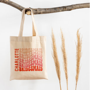 Rosa moderna gigantiska återtro 60:s enkla vibes s tygkasse