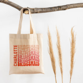 Rosa moderna gigantiska återtro 60:s enkla vibes s tygkasse