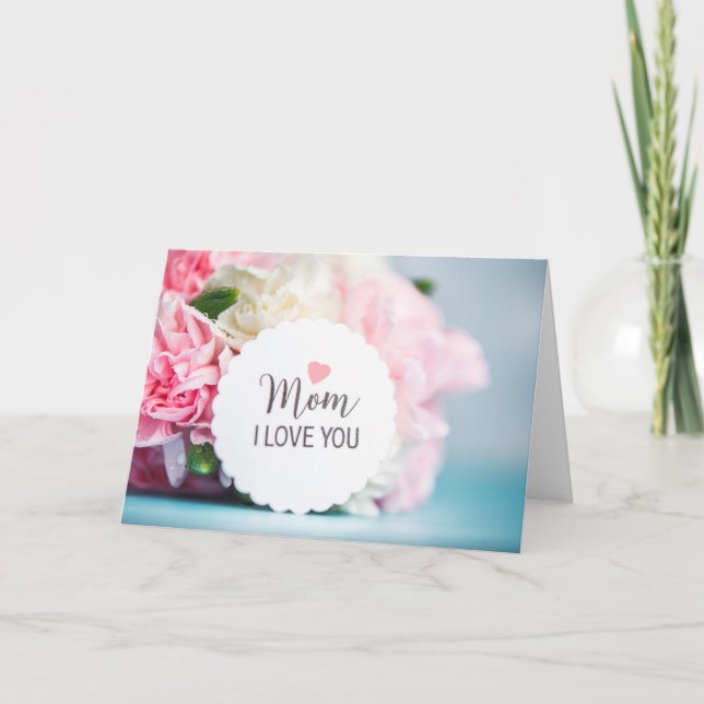 Rosa Moderskap blommor Mors dag blommor Kort (Framsida)