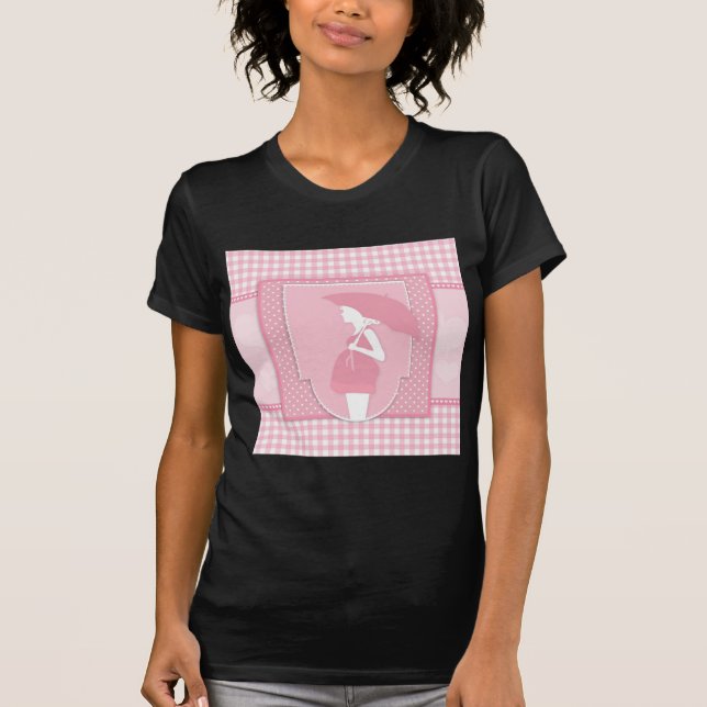 rosa moderskap tee (Framsida)
