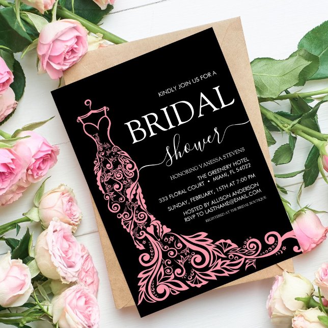 Rosa  Möhippa av äganderätt Inbjudningar (Skapare uppladdad)