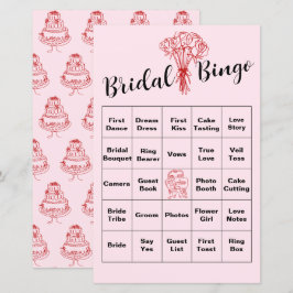 Rosa Möhippa Bingo-spel - Roligt Party-aktivitet