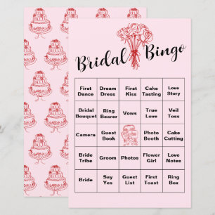 Rosa Möhippa Bingo-spel - Roligt Party-aktivitet