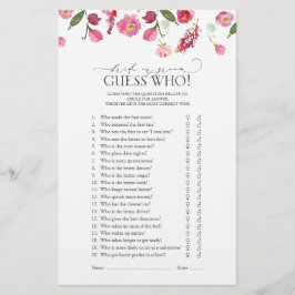 Rosa Möhippa Game eller Groom