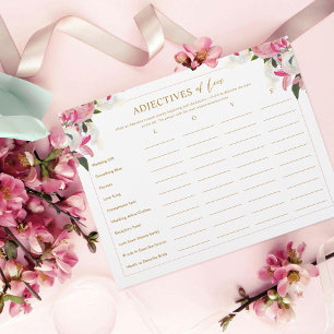 Rosa Möhippa Spame Adjects från Kärlek List