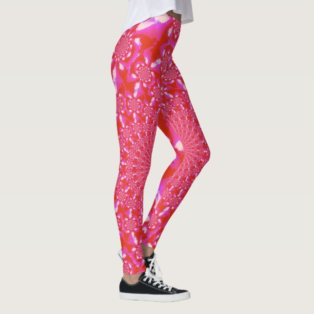 Rosa moln Mandala Leggings (Höger)