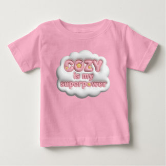 Rosa moln mysig är min superkraft Baby Girl t-shir T Shirt