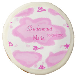 rosa moln, pastellstjärnor bridesmaid gigantiskt m