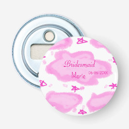 rosa moln, pastellstjärnor bridesmaid gigantiskt m flasköppnare