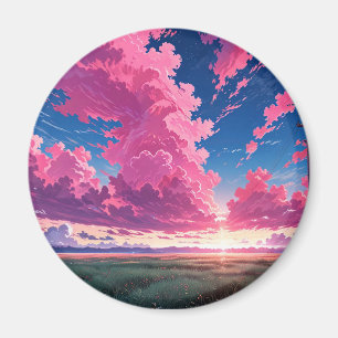 Rosa molnmagnet magnet
