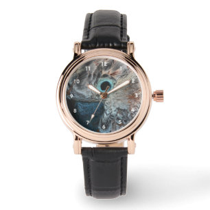 Rosa Moluccan Cockatoo Parrot Art Armbandsur