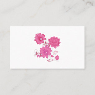 Rosa Monogram-Affärskort Girly & Elegant Visitkort