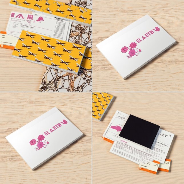 Rosa Monogram-Affärskort | Girly & Elegant Visitkort (Chic pink monogram cards for elegant branding #PinkMonogram)