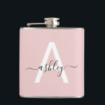 Rosa, monogram, cute Girly-skript Fickplunta<br><div class="desc">Öka firande med den här chicen, anpassningsbar- monogramkolven, perfekt för en flickas kvällspass eller bachelorettfest. Monogrammet fet shock rosa, parat med elegant-skript, skapar en slående men ändå feminin design som gör denna kolv till en snyggt för alla tillfälle. Vare sig du lägger ut dina brudtärnor eller behandlar dig själv, är...</div>