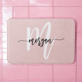 Rosa Monogram Girl's Dorm Room Badrumsmatta