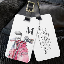 Rosa Monogram Initial Golf
