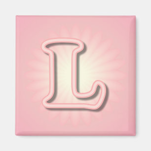 Rosa Monogram L Magnet