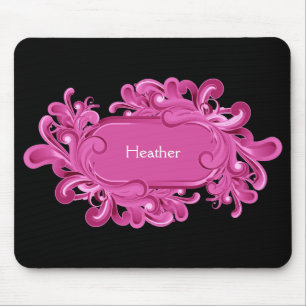 Rosa Monogram Mousepads Musmatta