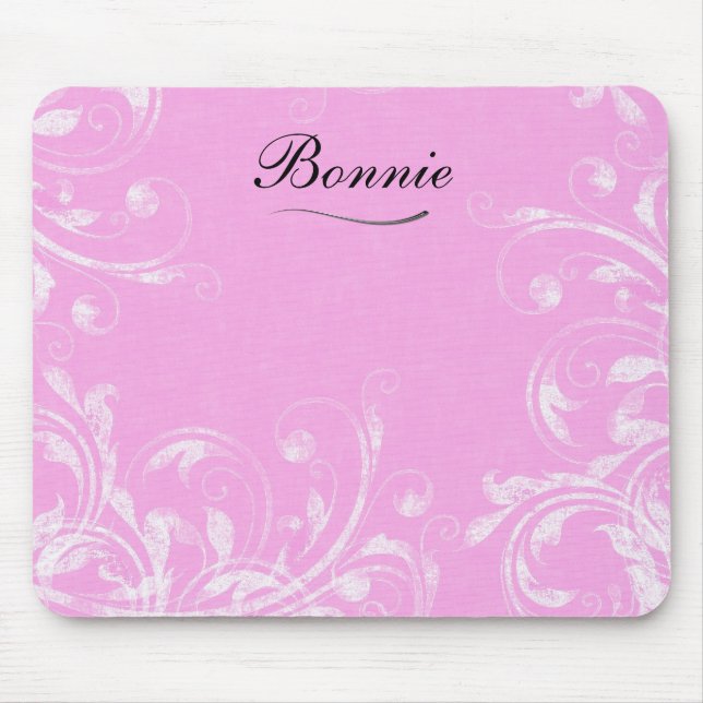 Rosa Monogram Mousepads Musmatta (Framsidan)