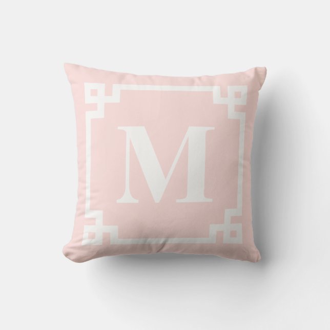  Rosa - Monogram Pillow II vid Gräns i Nyckel Kudde (Framsida)