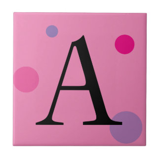 ROSA MONOGRAM POLKA DOT TILE KAKELPLATTA