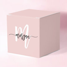 Rosa Monogram Snyggt Modern Cute