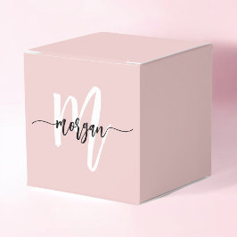  Rosa Monogram Snyggt Modern Cute Presentaskar