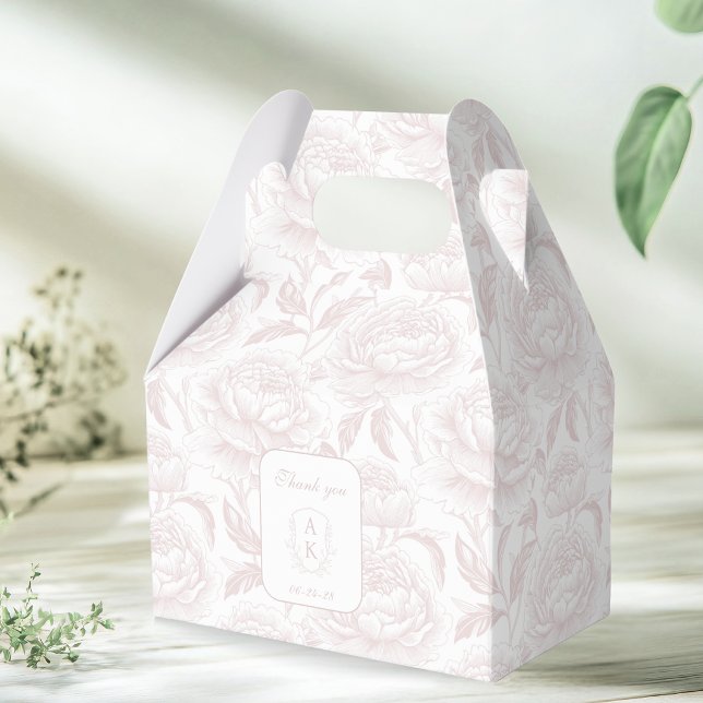 Rosa Monogram Topp Krinolin Pioner Presentaskar (Skapare uppladdad)