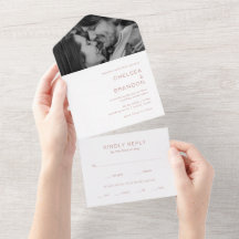 Rosa monogramfoto modern bröllops-