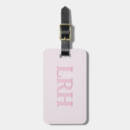 Rosa Monogrammed Women's Golf Bag Märkre Keychain Bagagebricka
