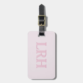Rosa Monogrammed Women's Golf Bag Märkre Keychain Bagagebricka