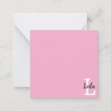 Rosa monogramnamnskript Personlig design