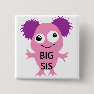 Rosa Monster Big Sister Knapp