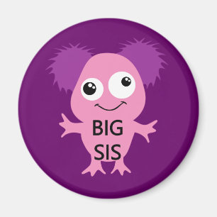 Rosa Monster Big Sister Magnet