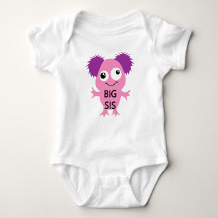 Rosa Monster Big Sister T Shirt