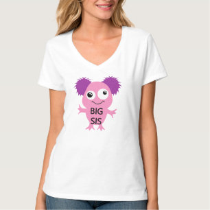 Rosa Monster Big Sister T Shirt
