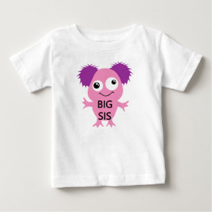 Rosa Monster Big Sister T Shirt