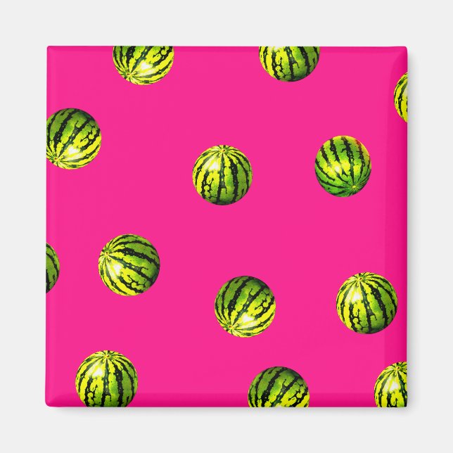 rosa mönster magnet (Framsidan)