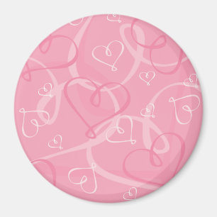 Rosa mönster magnet