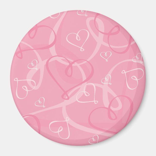 Rosa mönster magnet (Framsidan)