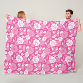 ROSA MÖNSTER (ROSA) FLEECEFILT