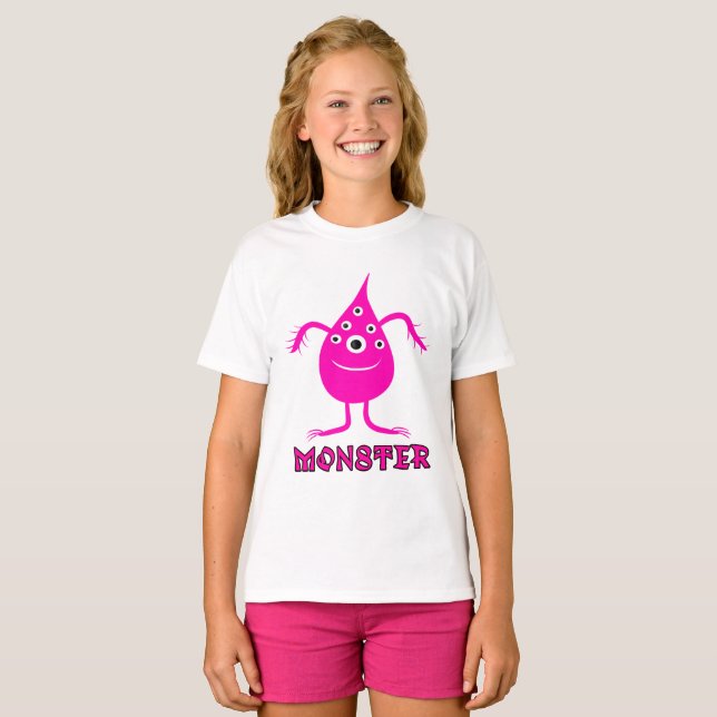 Rosa monster t shirt (Hel framsida)