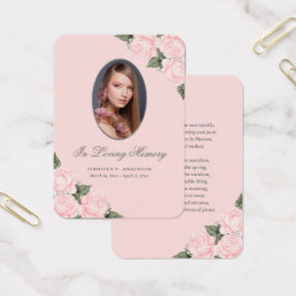  Rosa, mönsterkort för vattenfärg,  minnesmärke Visitkort