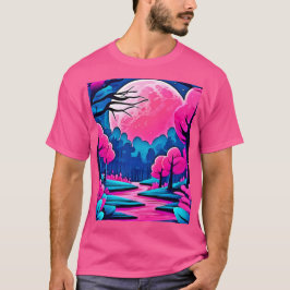 Rosa Moonlit Forest Art T Shirt