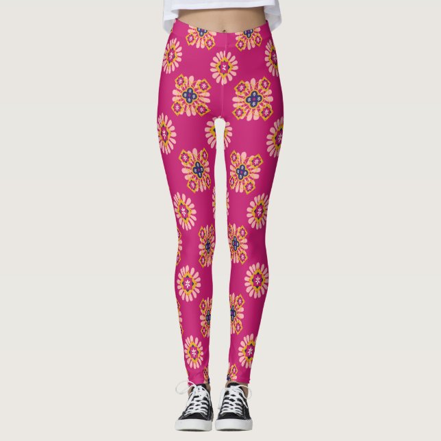 rosa moroccan legings leggings (Framsida)
