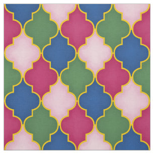 Rosa Moroccan Tile (stor ) Tyg
