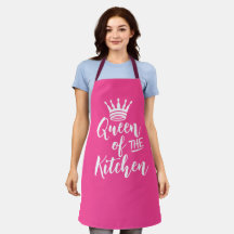 Rosa Mors dag Gift Apron, drottning av köket