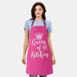 Rosa Mors dag Gift Apron, drottning av köket