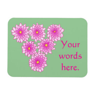 Rosa Morsa Flowers Chrysanthemums Magnets Magnet